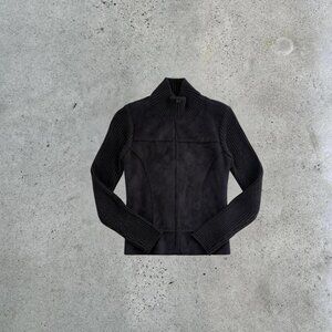 2000s black  zip-up jacket